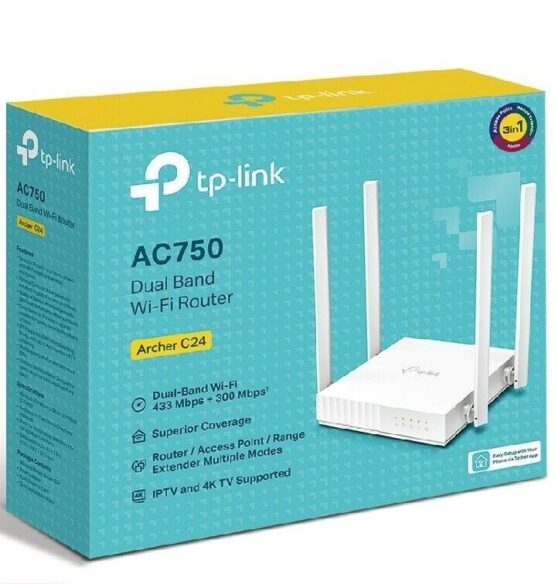 TP-Link AC750 Dual Band WiFi Router Archer C24