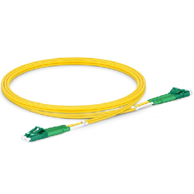 LC APC to LC APC Duplex Single Mode PVC Fiber Optic Patch Cable