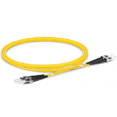 ST UPC to ST UPC Duplex Single Mode PVC Fiber Optic Patch Cable