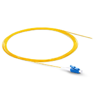 LC UPC Simplex Single Mode PVC Fiber Optic Pigtail