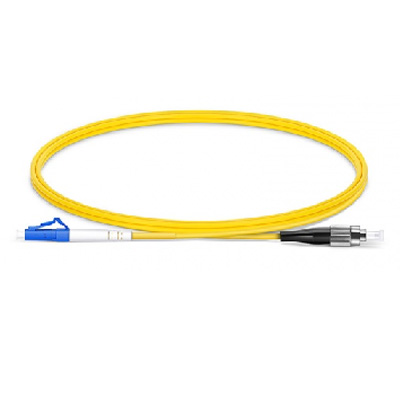 LC UPC to FC UPC Simplex Single Mode PVC Fiber Optic Patch Cable