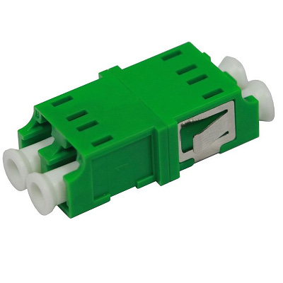 LC to LC APC Duplex Single mode Plastic Fiber Adapter