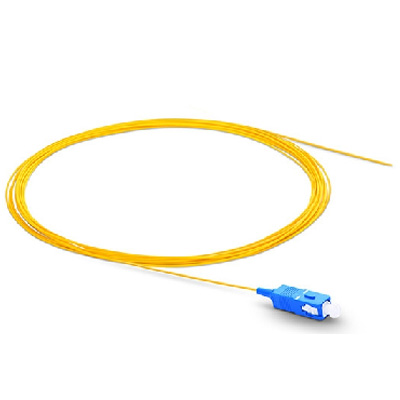 SC UPC Simplex Single Mode PVC Fiber Optic Pigtail